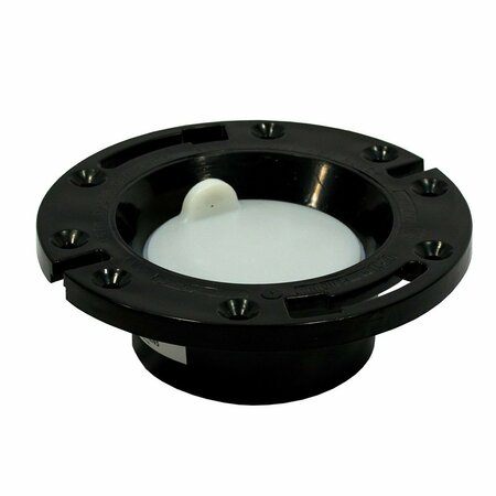 JONES STEPHENS 3 in. x 4 in. ABS Closet Flange with Knockout C50346